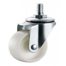 NYLON CASTERS - SWIVEL - Threaded Stem (40mm & 50mm)